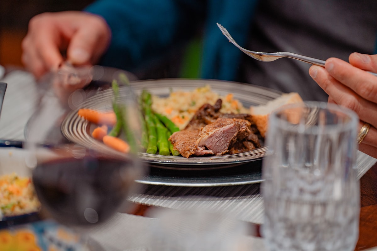 Healthy nutritious foods including nuts, fish, leafy greens, and whole grains